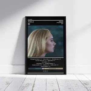 Adele Poster | 30 Poster | Music Poster No Frame | Album Cover Poster | Music Poster Gift | Wall Decor | 4 Color | Print | Home Decor| Adele 30 Print