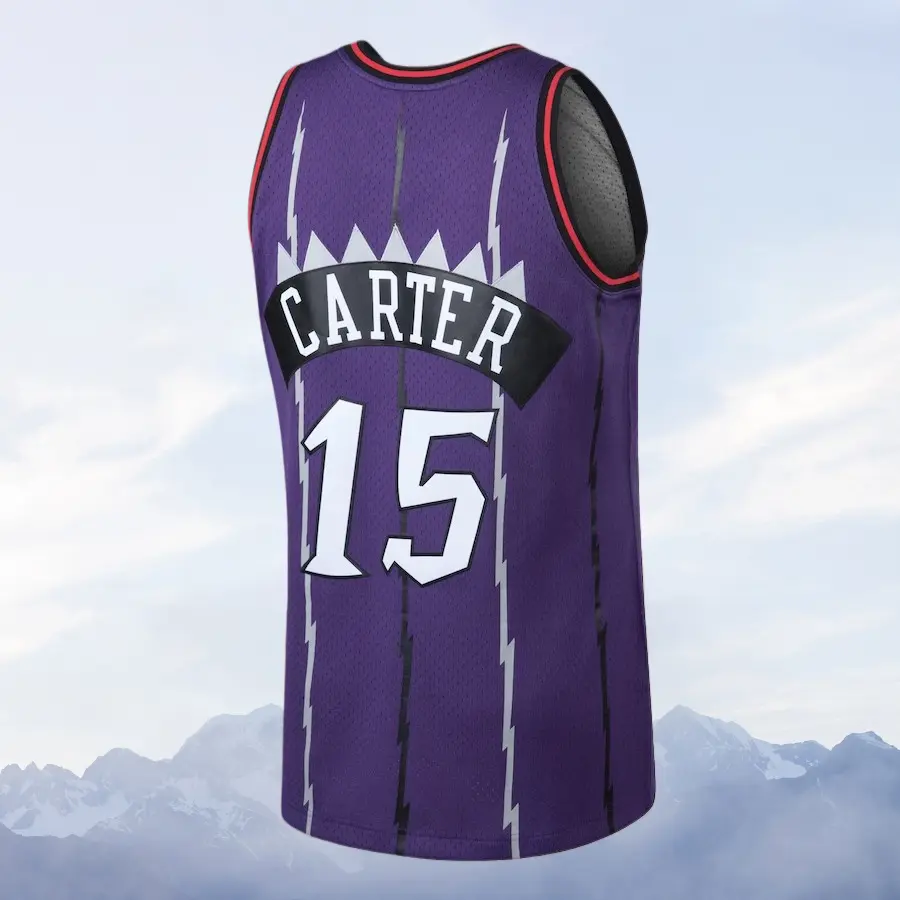 Vince Carter stitched Basketball Jersey Men's Sleeveless Purple collect