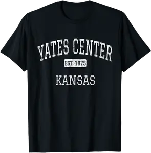 Yates Center Kansas KS Vintage T-Shirt - Robynreede Shop T3WB0BD63Z8WP