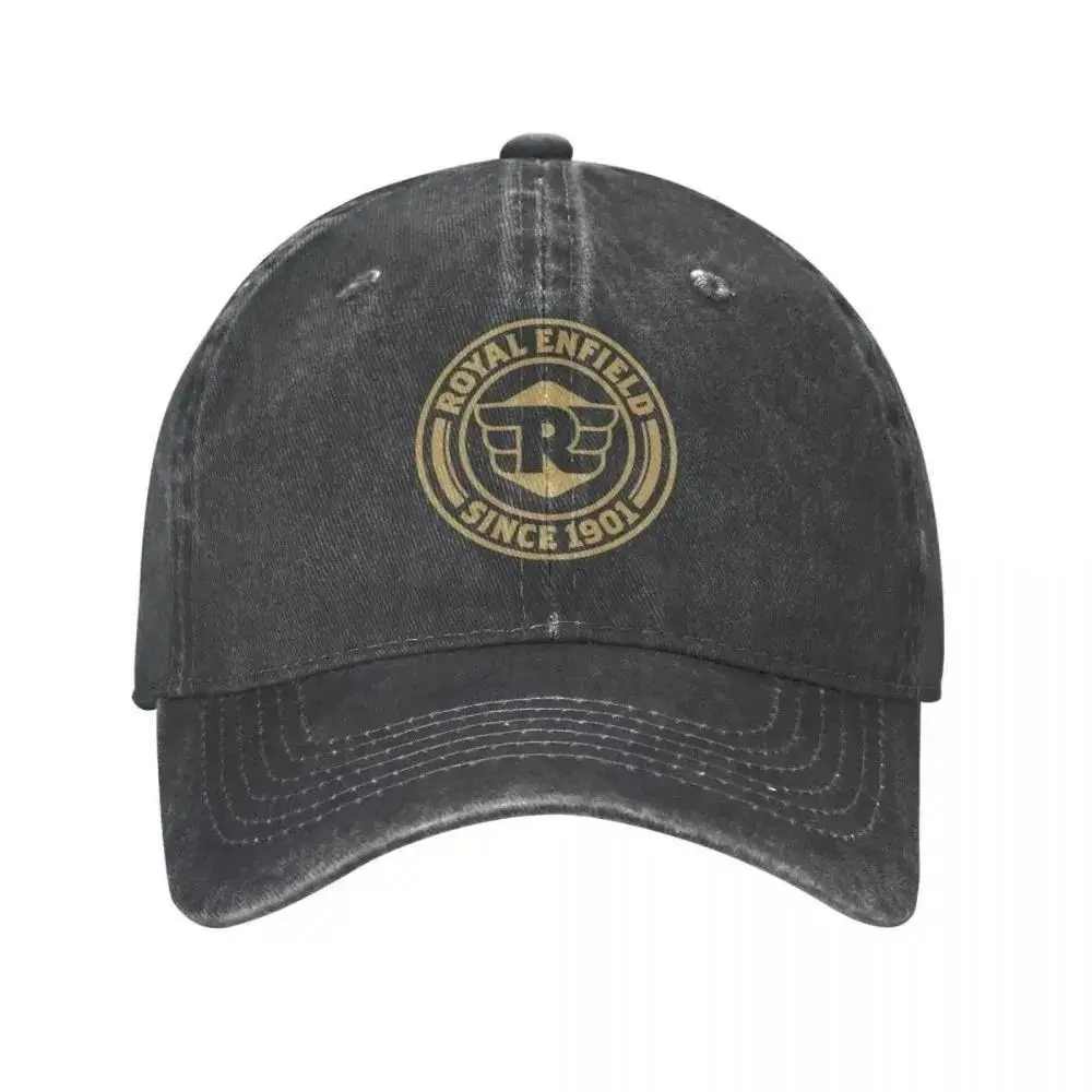 Royal Enfields Since 1901 Unisex Baseball Cap Motorcycle Distressed Washed Caps Hat Vintage Outdoor Workouts Sun Cap