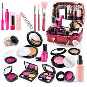 Simulated Makeup Kit for Girls, Play Makeup Set for Kids - Includes Cosmetic Bag for Birthdays and Christmas, Imaginary Makeup Fun for Toddlers and Little Girls Ages 3+ summerwins