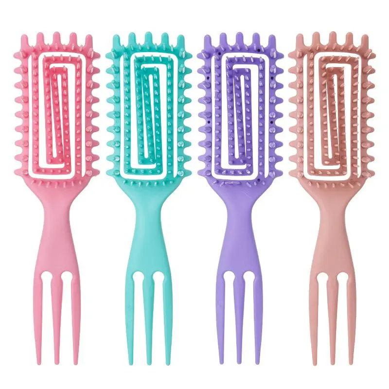 1PC Curl Defining Styling Brush, Spiral Curly Hair Comb for Edge Lifting & Separating Curls, Anti-Frizz Curling Tool for Women All Curly Hair Types