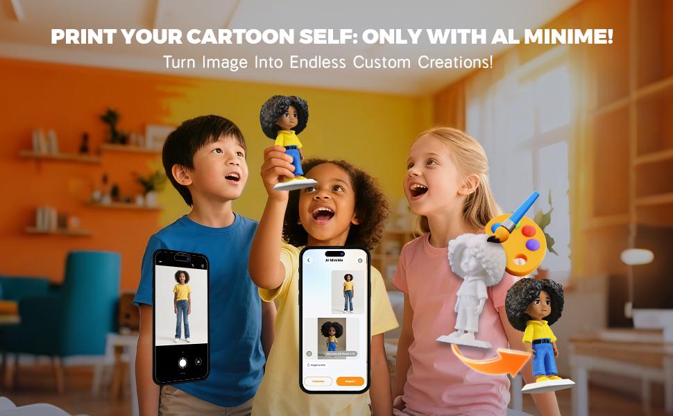 AOSEED 3D Printer for Kids & Beginners, AI-Powered Fully Assembled 3D Printer with Up to 400mm/s Speed, Auto Leveling, 15 Mini Apps, Includes 1 PLA Filaments for Home and School Use, X-Maker AI+ AOSEED 3D Printer for Kids & Beginners, AI-Powered Fully Assembled 3D Printer with Up to 400mm/s Speed, Auto Leveling, 15 Mini Apps, Includes 1 PLA Filaments for Home and School Use, X-Maker AI+