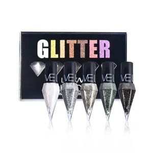 5Pcs Diamond Shiny Eyeliner Liquid Set Natural Eye Makeup Cosmetics