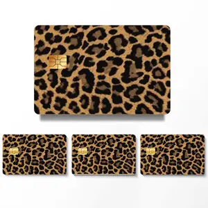 Leopard Pattern Credit Card SkinSticker Design Decoration Chip Protects
