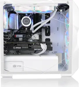 CPU Core i9 11900KF, RTX 5060 Ti, 32GB DDR4, 1TB NVME M.2 SSD, 360mm Liquid Cooler, ARGB Fans, WiFi/AC, TD500 Mesh White Case, Windows 11 Home i9 5060 Ti