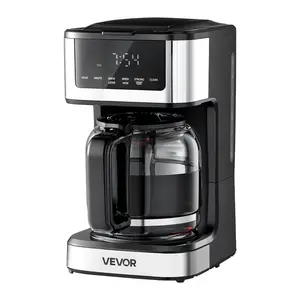 fathersdaygift  VEVOR Programmable Coffee Maker, 12 Cup Programmable Drip Coffee Makers with Touch Screen, 4-Hour Keep Warm Coffee Makers Drips, 2 Brew Strengths Drip Coffee Machine for Home, 24-Hour Programmable