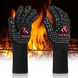 Inkbird oven gloves, 1 heat-resistant silicone baking glove for baking, grilling, frying, anti slip oven gloves,kitchen accessories Bakeware
