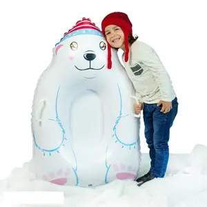Inflatable Polar Bear Snow Sled by SnowCandy
