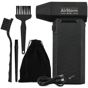AirStorm Mini Portable Compact Air Blower with Advanced Turbo Speed for Quick Cleaning for PC, Keyboard, Car, Outdoors, Home