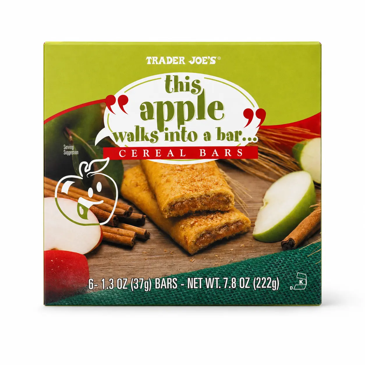 Trader Joe's This Apple Walks Into a Bar Cereal Bars - 7.8 oz - Box of 6