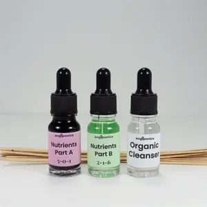 Plant Care Starter Kit – Nutrients & Cleanser for Live Hydroponic Herbal Jars