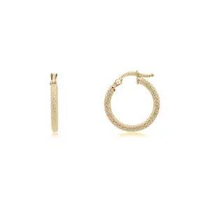 Mini Mesh Gold Hoop Earrings