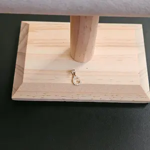 14k gold cz pendant