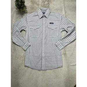 Men's Panhandle RR R05 long sleeve snap blue