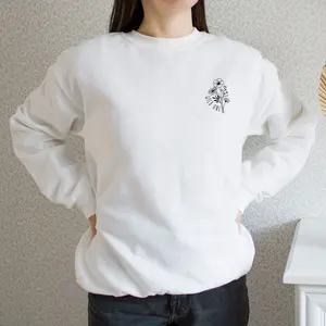 Wild One Pocket Print Crewneck Unisex Sweatshirt 50/50 Poly/Cotten Blend