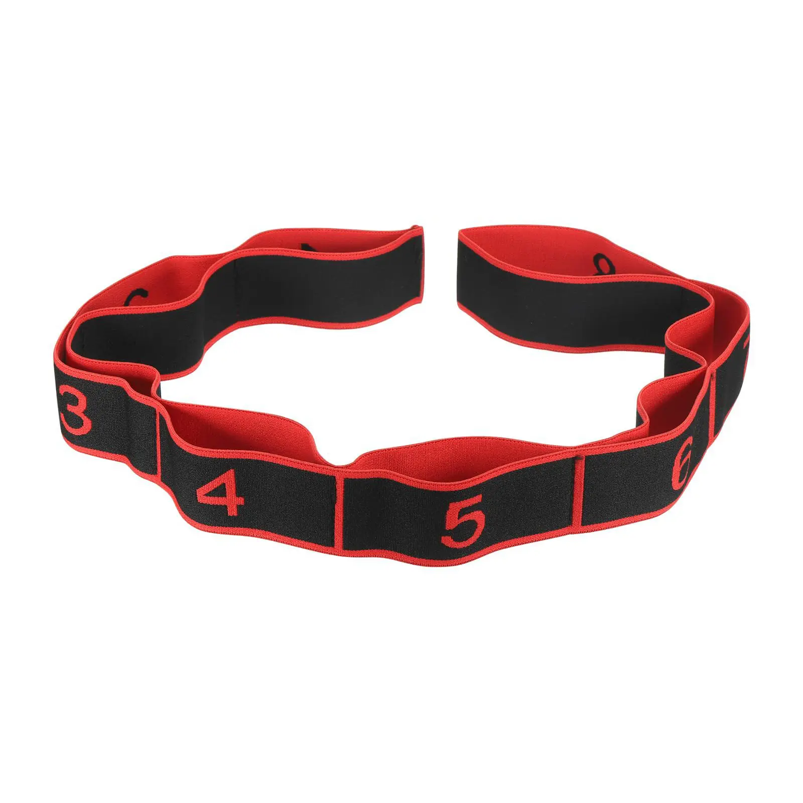 Stretching Strap Yoga Strap Workout Straps for Home Workout, Exercise, Pilates and Gymnastics, 8 Loops Elastic Stretch Bands for Women & Men, Fitness Training Band, Exercise Equipment, Working Out Equipment, Stretching Gear, Gym Stuff
