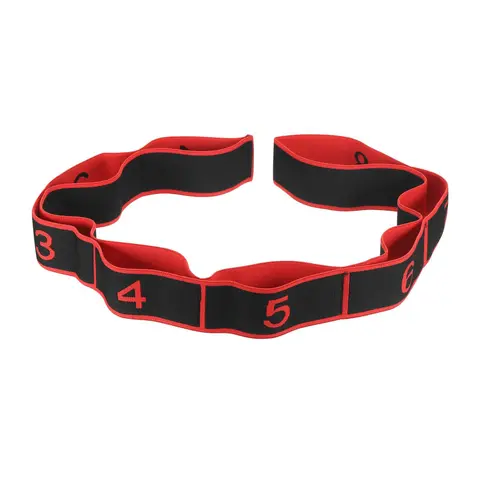 Stretching Strap Yoga Strap Workout Straps for Home Workout, Exercise, Pilates and Gymnastics, 8 Loops Elastic Stretch Bands for Women & Men, Fitness Training Band, Exercise Equipment, Working Out Equipment, Stretching Gear, Gym Stuff