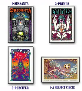 NEW! Sessanta V2.0 Puscifer, Primus Virginia Beach VA On May 11 2025 Poster