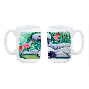 Carolines Treasures  Bedlington Terrier Dishwasher Safe Microwavable Ceramic Coffee Mug 15 oz.