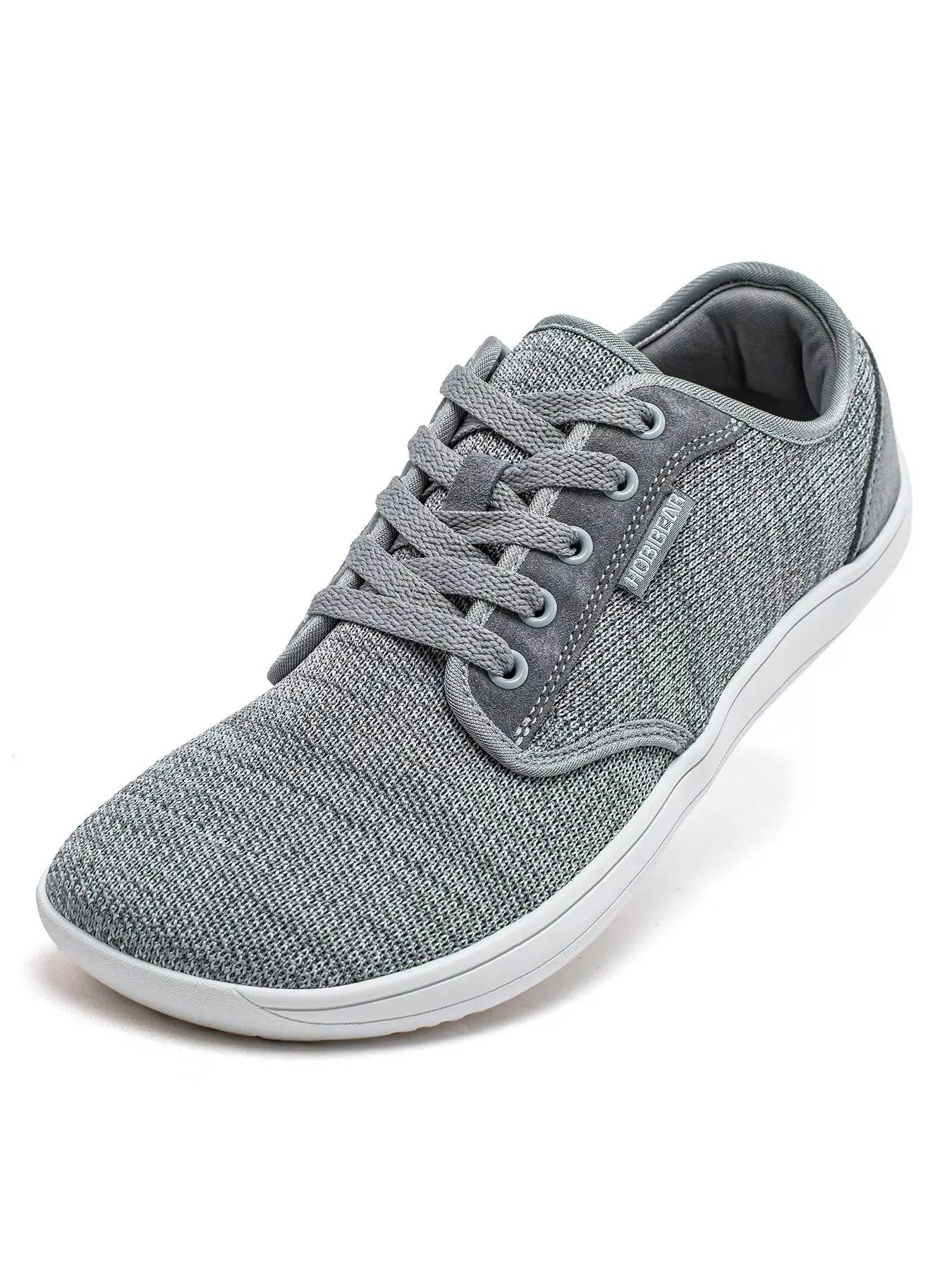 HOBIBEAR Mens Minimalist Barefoot Canvas Shoes Zero Drop Sole Wide Width Fashion Sneakers