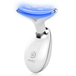 Neck and Facial Massager LED Skin Care Gift for Women Intense Pulsed Light Wrinkles Reducing Instrument ES-1081