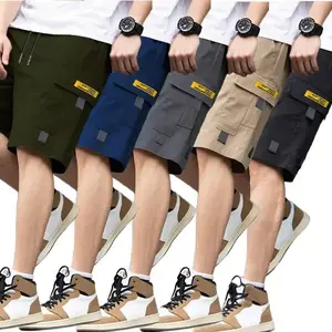 5-Pack Men’s American Cargo Shorts – Summer Loose Fit Plus Size, Breathable Casual, 5-Inch Inseam, Stylish Men’s Shorts — Essential Summer Shorts