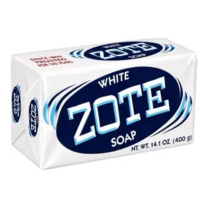 ZOTE White Laundry Bar Soap Detergent Tablets, 14.1oz 400g Scented Laundry Beads with Coconut Oil, for Baby Stain Removal & Fabric Softening