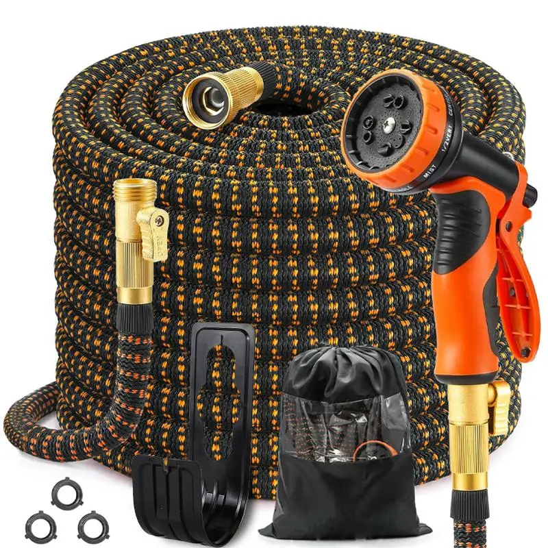 Universal Retractable Water Pipe, Household Garden Hose, Durable Car Wash Hose, Lawn Irrigation Hose, Water Pump Accessories for Home Garden Car, Expa