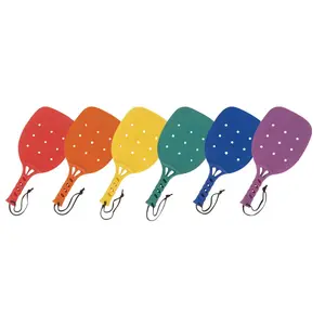 Champion Sports  15 L in. Plastic Paddleball Racket Set, Assorted - Set of 6
