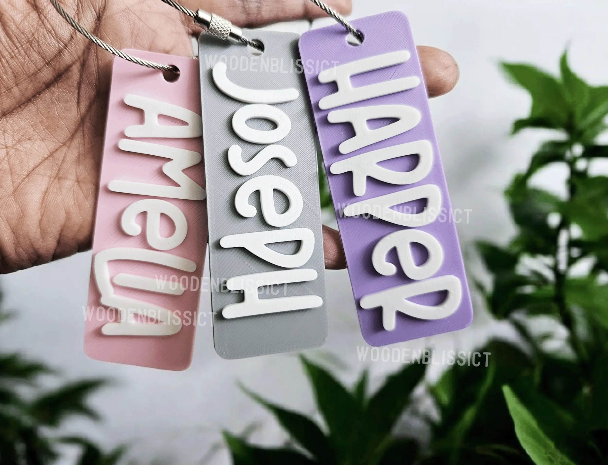 Backpack Bag Tags, 3D Printed Personalized School Backpack Tag, Gift for Kids, Lunch Box Name Tag, Sports Bag Keychain, Diaper Bag Tag