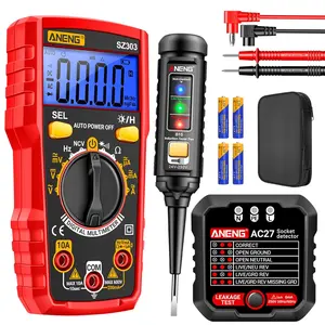 Electrical Test Kit with Digital Multimeter,Non Contact  Tester,Outlet Tester,Auto-Ranging  ,Current,Continuity,Resistance, Frequency,Breakpoint Finder,DIY Household Tools