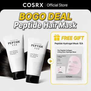 [BOGO] [COSRX Official] PEPTIDE-132 Mirror Glow Hair Treatment Mask 1+1+FREE GIFT (Peptide Hydrogel Mask)