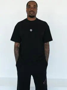 Members Club Monogram Tee — Onyx