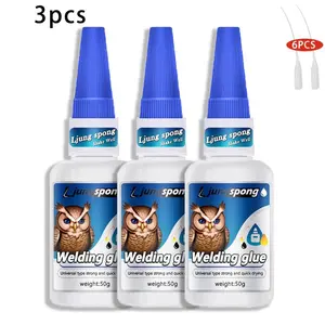 3pcs Industrial Welding Adhesive - Super Strong Bond for Metal Joints, Plastic Repairs & DIY Projects - Heat Resistant & Instant Drying Formula