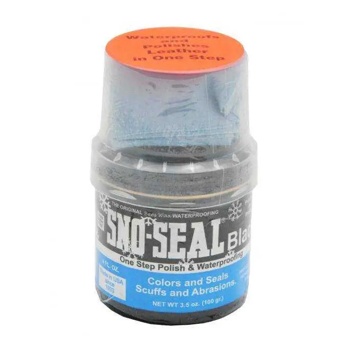 Atsko Sno-Seal BLACK Beeswax Waterproofer w/ Applicator (3.5oz)