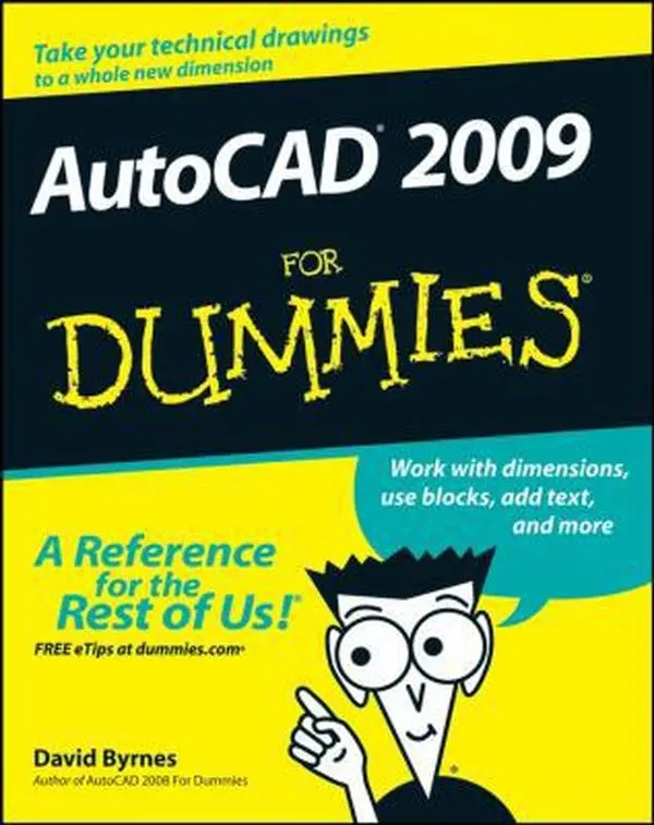 Used Book - AutoCAD 2009 For Dummies by David Byrnes (Paperback, English) - Good Reference for Adults, Easy-to-Follow Guidance to Avoid AutoCAD Errors, Design & Drafting Basics