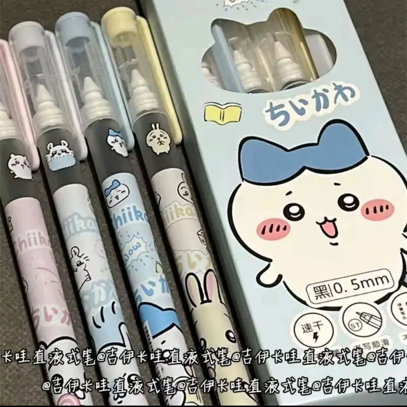 Kawaii Chikawa Hachiware Usagi Black Ink Gel Pen – Cute Kawaii Anime Character Pencil for School or Gifts