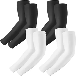UV Sun Protection Arm Sleeves UPF 50 Sports Cooling Compression Sleeves for Men Women Teenager Anti-Ultraviolet Moisture-Absorbing Breathable