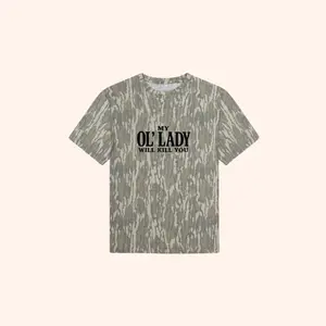Mossy Oak Waterfowl Stamp Camo Shirt , OL Lady Outdoor Tee, Vintage Graphic T-Shirt, 3D Camouflage Style Gift