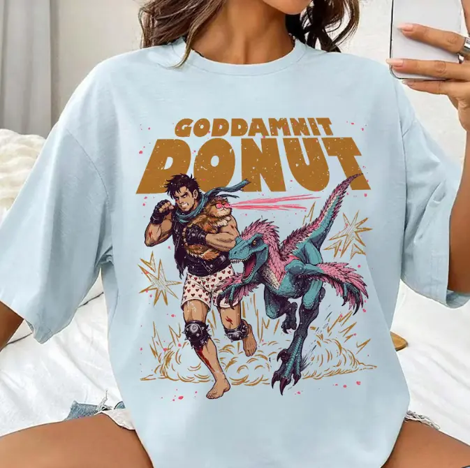 Dungeon Crawler Carl T-Shirt, Princess Donut Mongo Sci-Fi Tee, Comfort Colors Long Sleeve Shirt, Retro Comic Book LitRPG Fan Merch, Oversized Aesthetic Streetwear Clothes