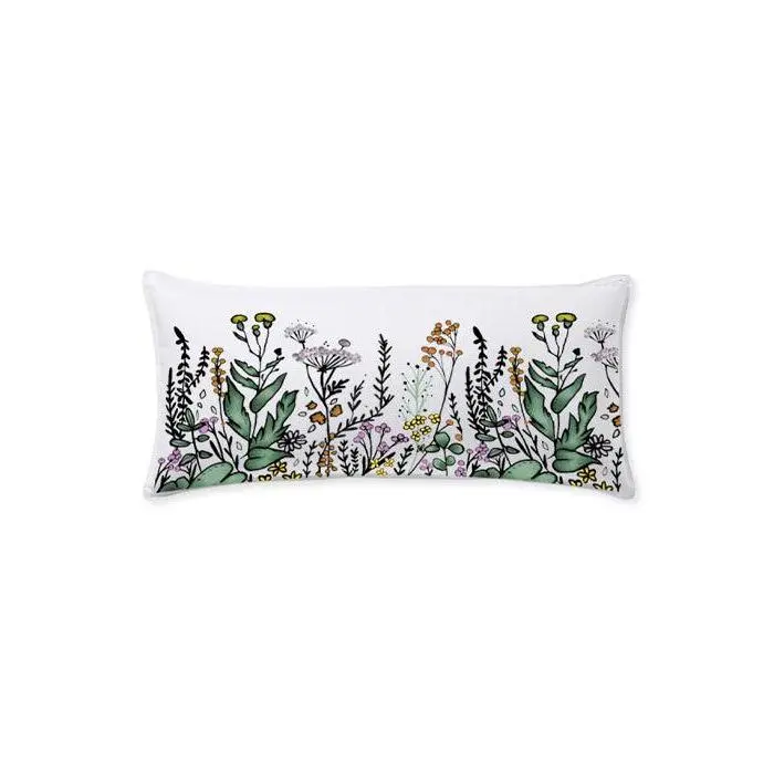 Floral Harmony Throw Pillow