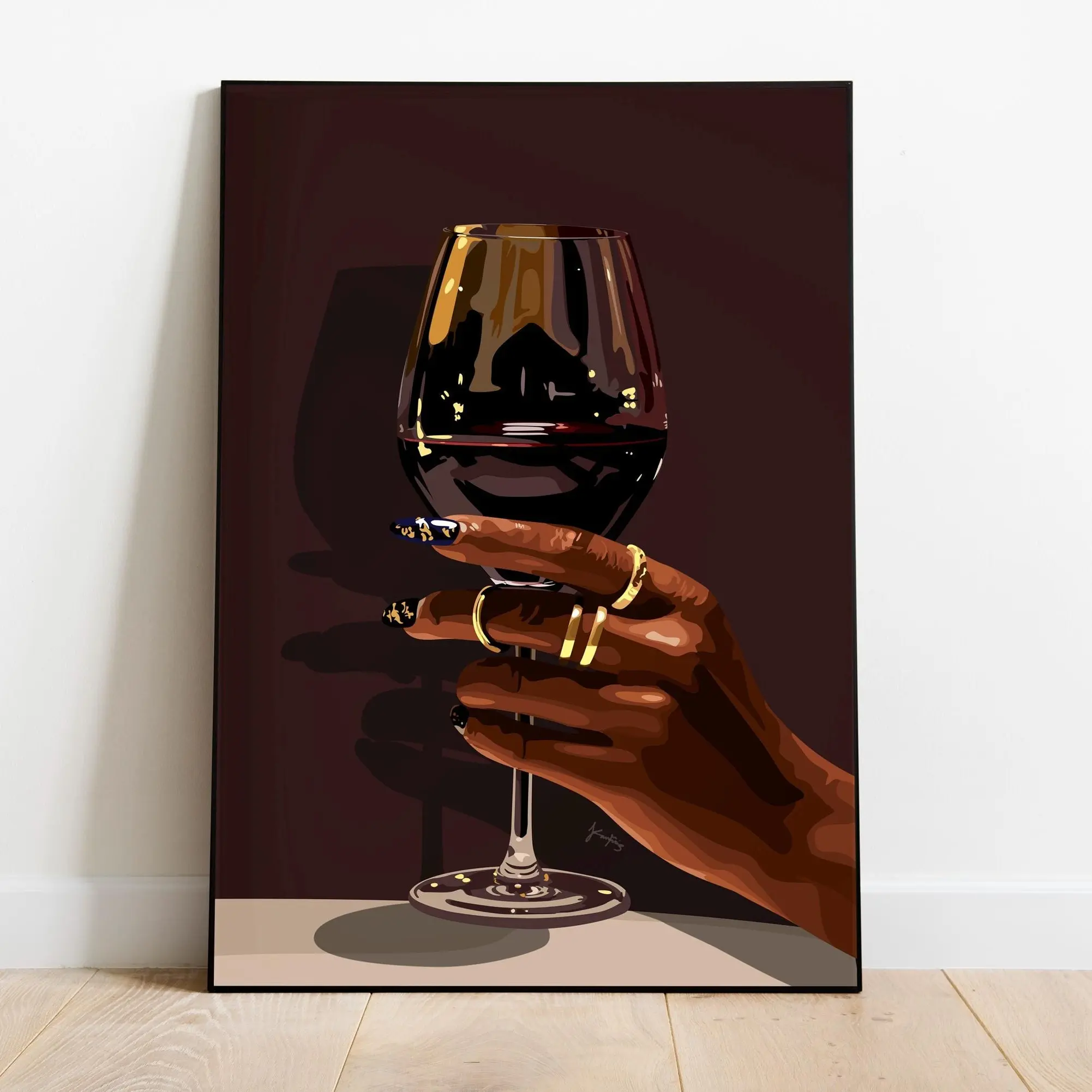 Artistic Black Woman Collectible Photo Print - 8x12 in (20cm x 30cm) Glossy Unframed Poster, Room Wall Decoration, Ideal Gift