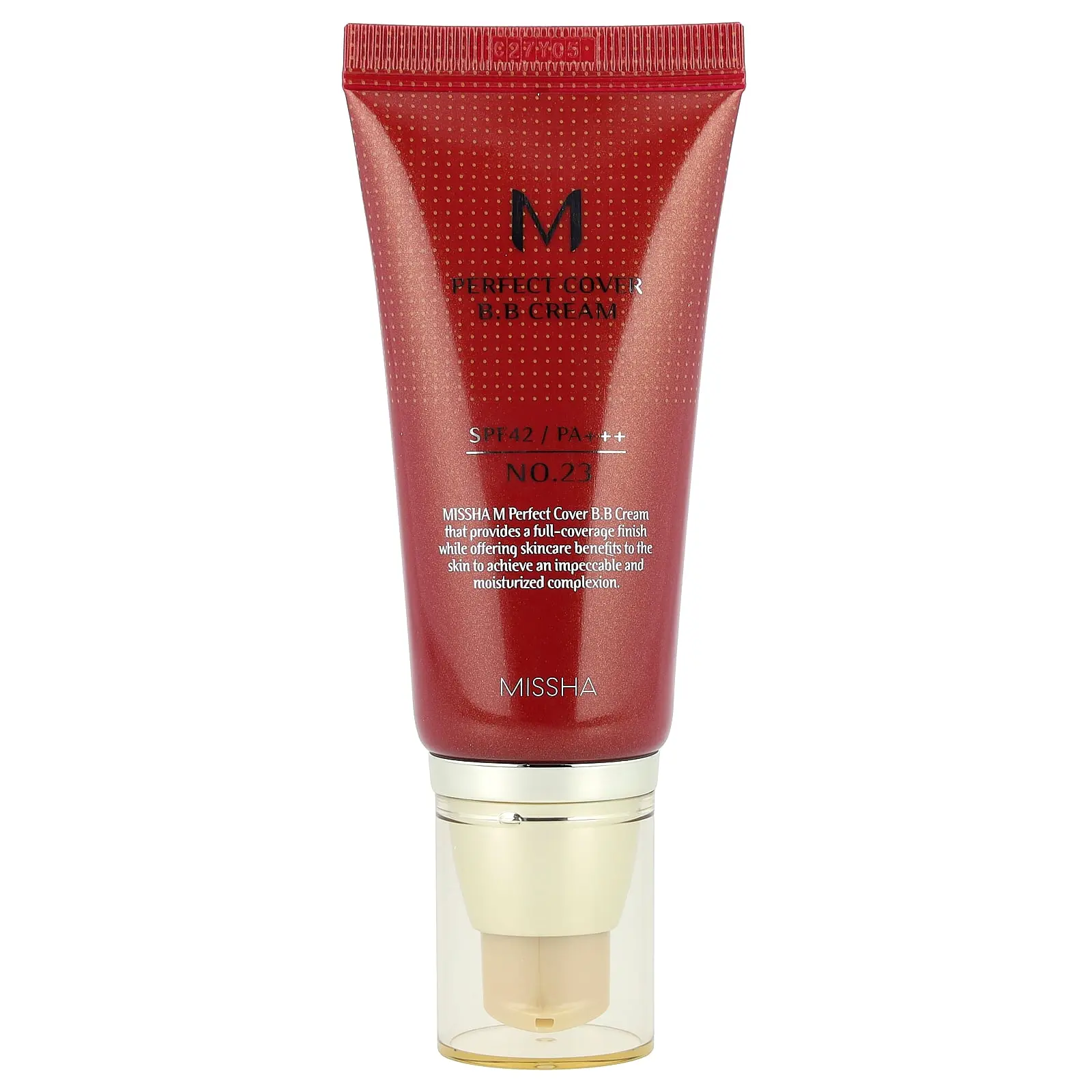 Missha M Perfect Cover B.B Cream, SPF 42 PA+++, No. 23 Natural Beige, 1.69 fl oz (50 ml) Missha M Perfect Cover B.B Cream, SPF 42 PA+++, No. 23 Natural Beige, 1.69 fl oz (50 ml)