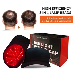 Red Light Therapy Cap for Hair Regrowth, 660nm (72 LEDs) & 850nm (144 LEDs) Near Infrared Phototherapy Hat & Hair Bonnet, Reduce Hair Loss, Protect Scalp, Repair Follicles, Anti-Thinning, Adjustable Pulse Modes, Hands-Free Home Use Festival Gift