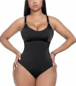 Comfy Tummy Control Shapewear Thong Bodysuit With Built-In Bra | Daily Use 1L4