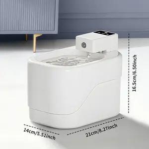 Smart Induction Stainless Steel Cat Dog Water Dispenser Wireless Charging Automatic Cycle Filtration Pet Products