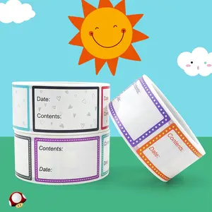 500 Blank Adhesive Stickers, Self-Adhesive Gift Tags, Multi-Purpose Labels for Cosmetics, Food, Crafts, DIY Decorations