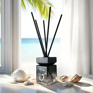 Taurus Zodiac Crystal-Enhanced Reed Oil Diffuser, Coastal Dreams Scent, 100ml