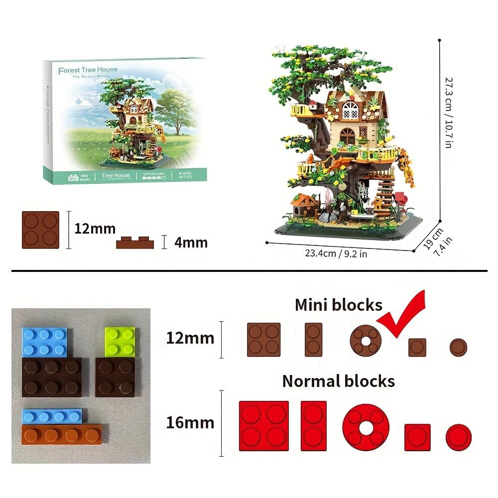 Building block set, Forest series treehouse is a creative toy suitable for adults and teenagers, and can be used as a decoration